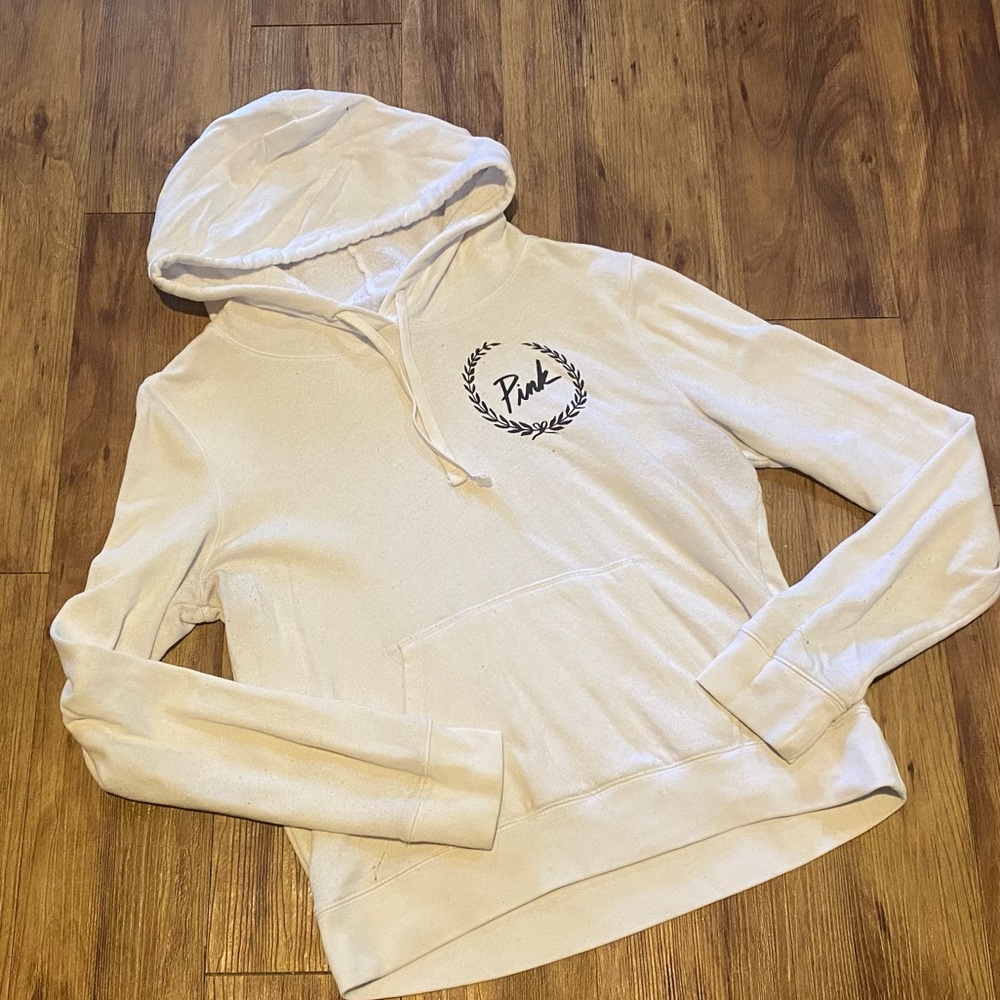 Womens white “Pink” Victoria Secret Hoodie